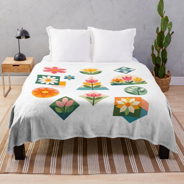 Item preview, Geometric Flowers – Modern Spring T-Shirt Design | Clean & Minimal Floral Style, Pastel Colors designed and sold by CoolContent Factory.