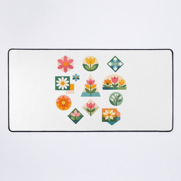 Item preview, Geometric Flowers – Modern Spring T-Shirt Design | Clean & Minimal Floral Style, Pastel Colors designed and sold by CoolContent Factory.