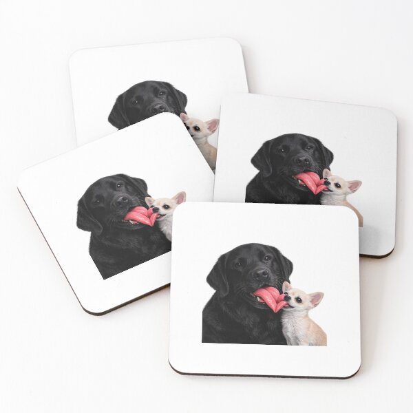 Item preview, Adorable dogs forming a heart with their tongues designed and sold by kissing Pets.