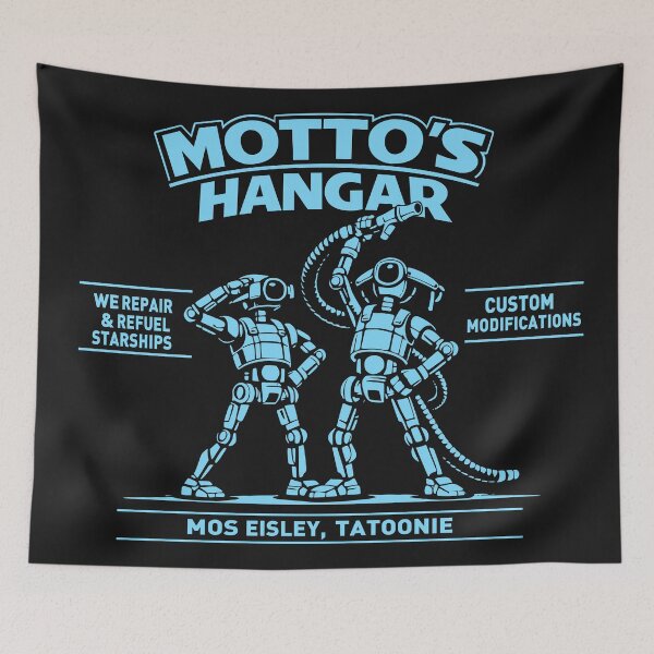 Item preview, Motto's Hanger - Refueling Salute - Blue Print Blue designed and sold by VoglR.