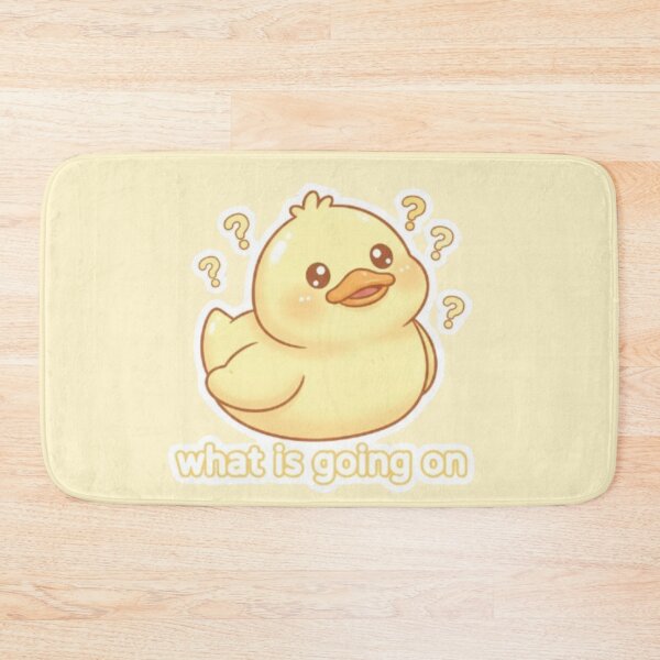 Item preview, What Is Going On Kawaii Duck – Cute Funny Pastel Aesthetic Design designed and sold by DesignNovaCo.