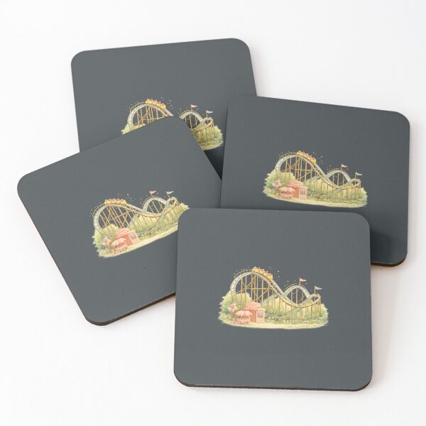 Item preview, Whimsical Roller Coaster Illustration designed and sold by Verdaire.