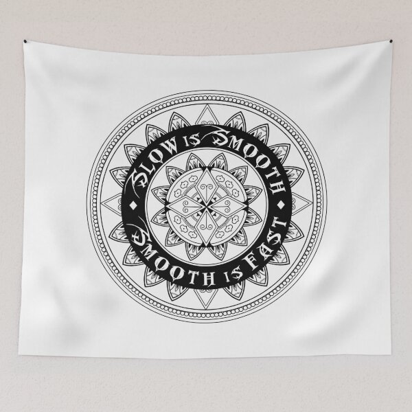 Item preview, Slow is Smooth - Mandala (black) designed and sold by The Power We Crave.