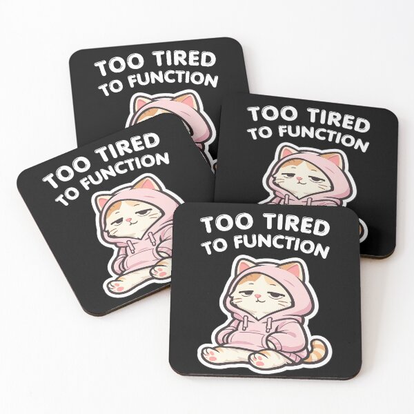 Item preview, Adulting Is Hard Kitty – Exhausted Funny Animal Design designed and sold by Ladys-Gents.