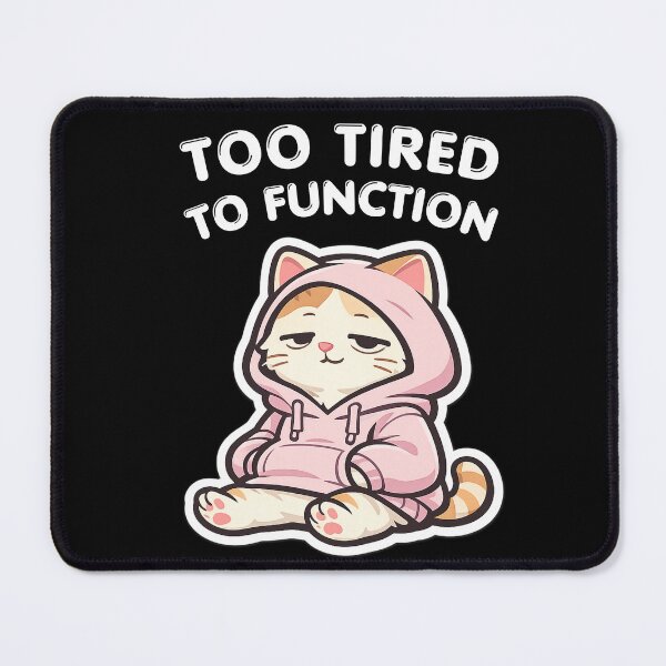 Item preview, Adulting Is Hard Kitty – Exhausted Funny Animal Design designed and sold by Ladys-Gents.