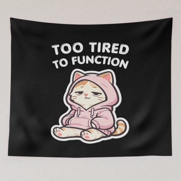 Item preview, Adulting Is Hard Kitty – Exhausted Funny Animal Design designed and sold by Ladys-Gents.