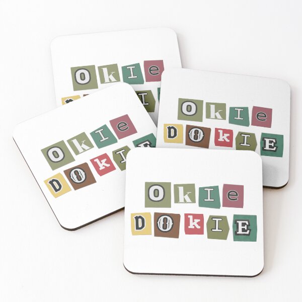 Item preview, okie dokie - ransom style lettering artwork designed and sold by retrocreations|.