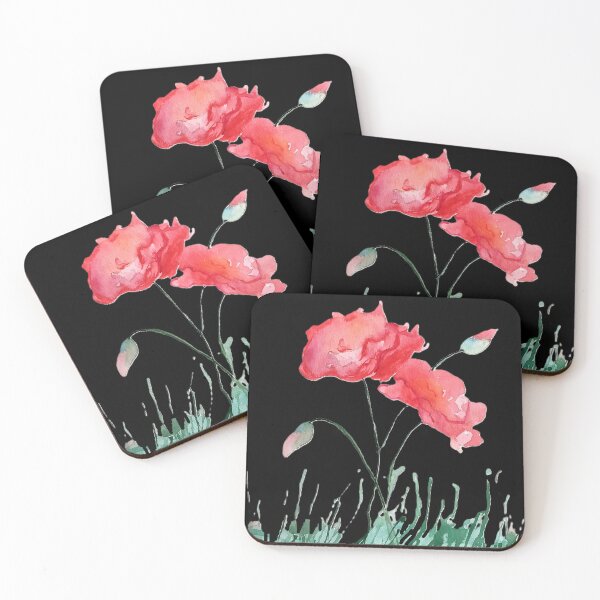 Item preview, Red Poppies  designed and sold by Serene Strokes Art.