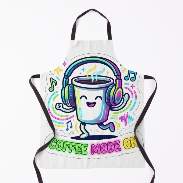 Item preview, Coffee Mode On - Dancing Coffee Cup Headphones designed and sold by WowDezign.
