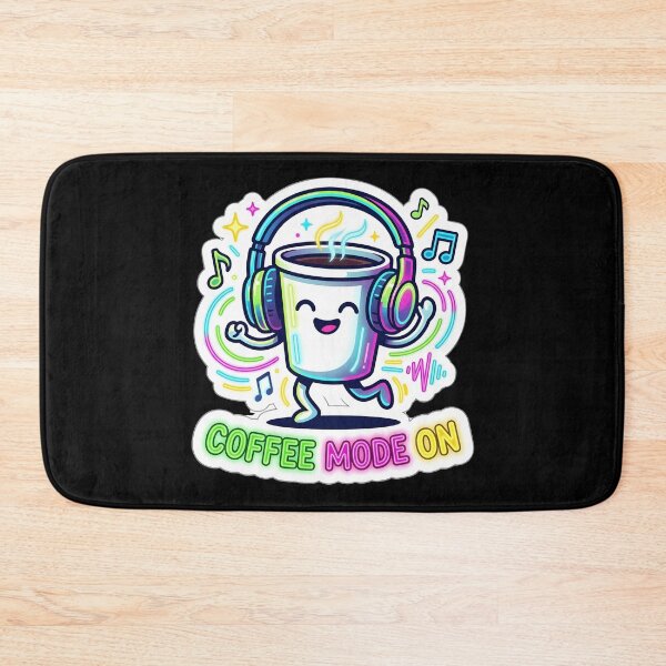 Item preview, Coffee Mode On - Dancing Coffee Cup Headphones designed and sold by WowDezign.