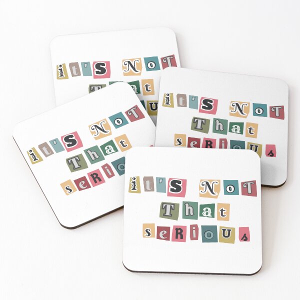 Item preview, inspirational quote - it's not that serious designed and sold by retrocreations|.