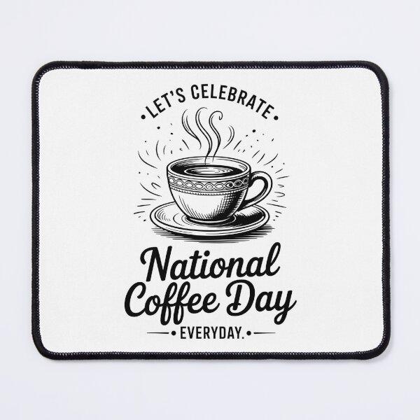 Item preview, Let's Celebrate National Coffee Day Everyday – Vintage Coffee Lover Design designed and sold by ArcticFoxStudio.