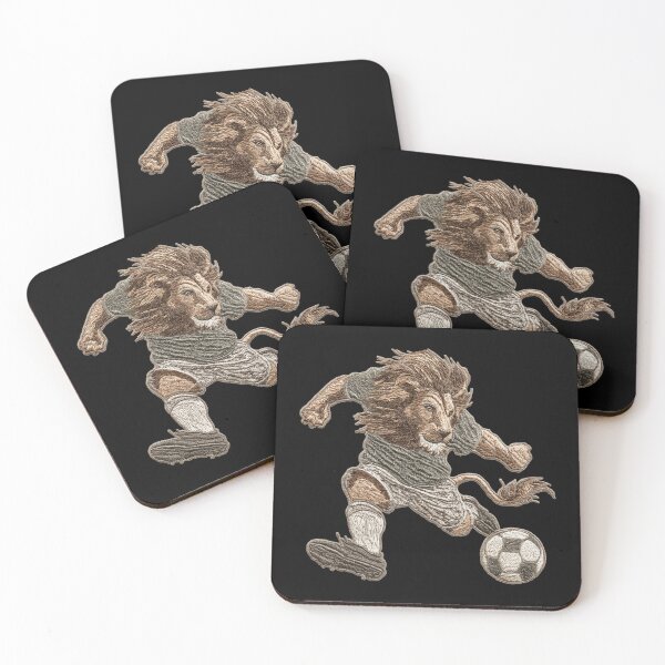 Item preview, Football Lion Patch Embroidery Fabric Stitched Patch designed and sold by HappyPatchClub.
