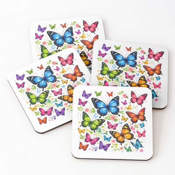 Item preview, Butterfly Dance T-Shirt – Colorful Spring Butterflies Design | Floral Butterfly Artwork designed and sold by CoolContent Factory.