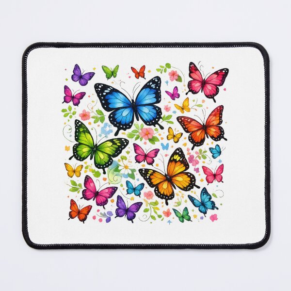 Item preview, Butterfly Dance T-Shirt – Colorful Spring Butterflies Design | Floral Butterfly Artwork designed and sold by CoolContent Factory.