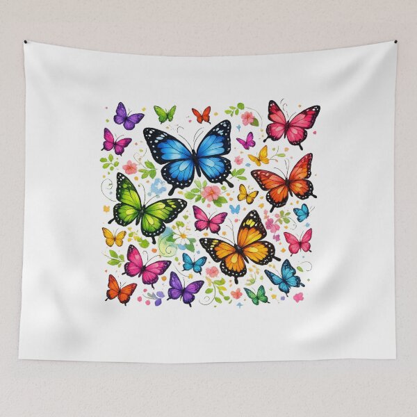 Item preview, Butterfly Dance T-Shirt – Colorful Spring Butterflies Design | Floral Butterfly Artwork designed and sold by CoolContent Factory.