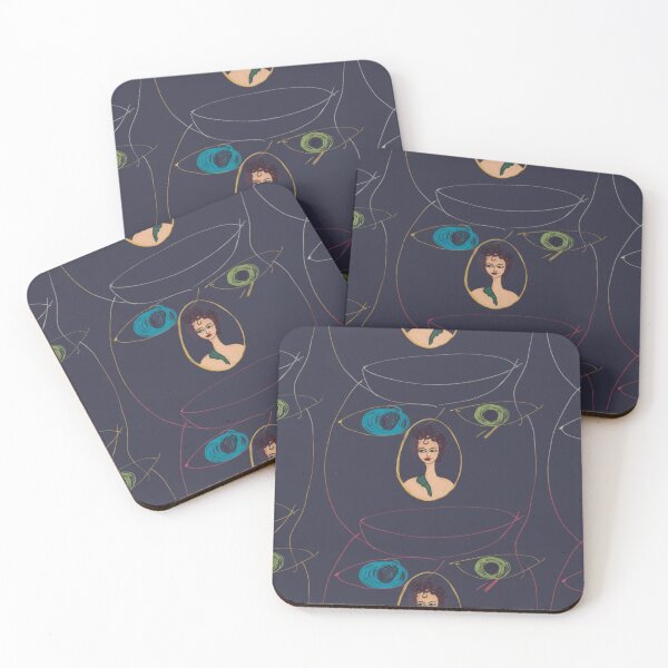 Item preview, Rostos Surreais com Olhos Abstratos Coloridos designed and sold by artehelter.