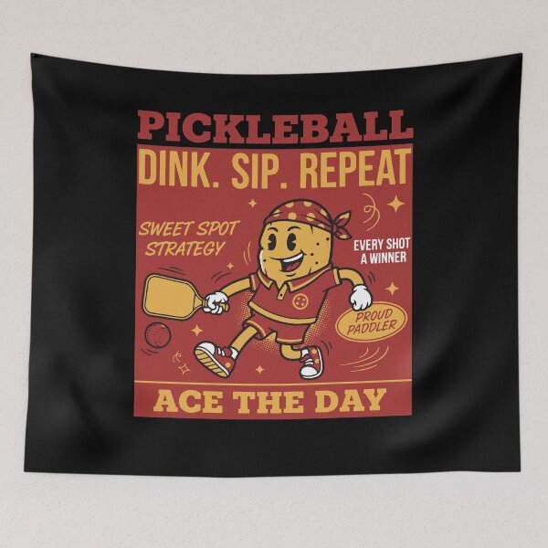 Item preview, Pickleball Dink Sip Repeat Funny Player Love designed and sold by LuminOrb.