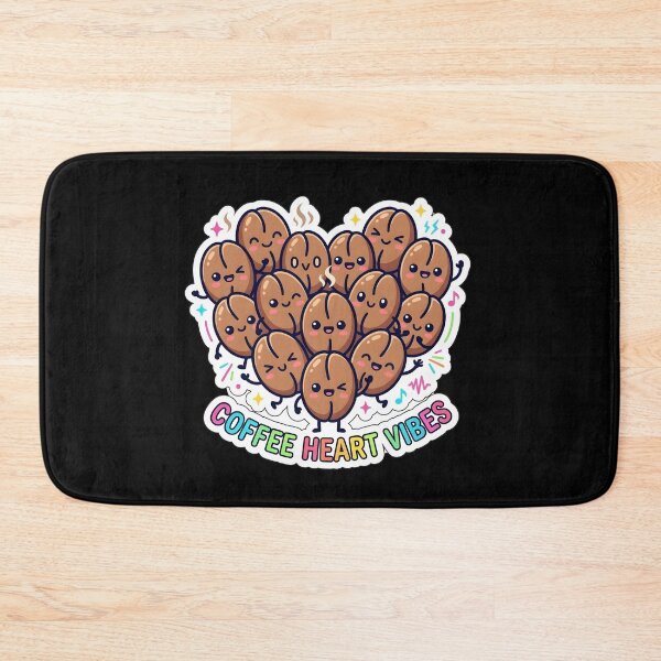 Item preview, Coffee Bean Heart - Cute Kawaii Coffee Beans Forming Heart designed and sold by WowDezign.