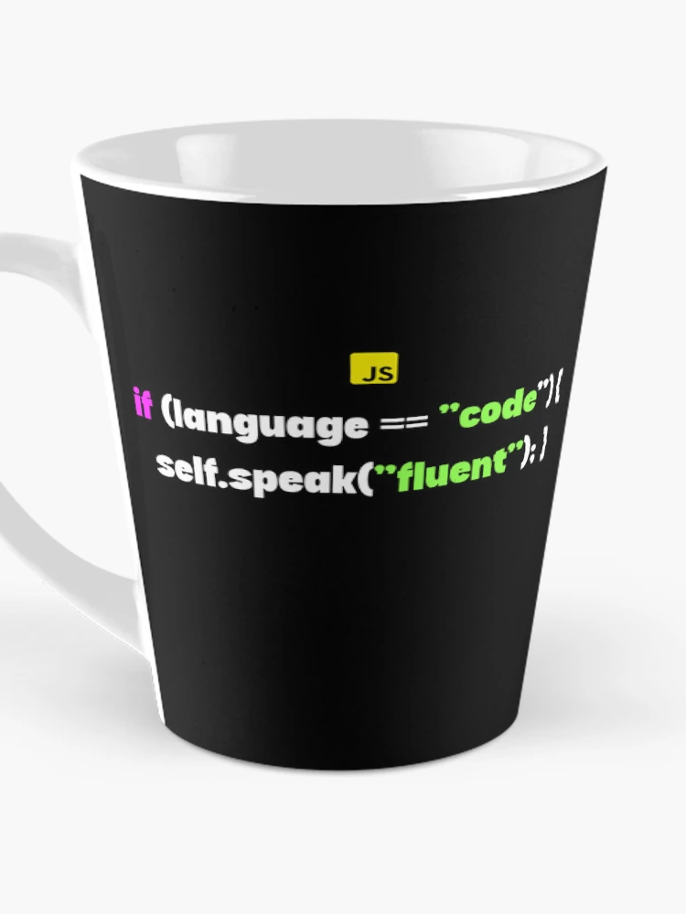Imagen 3 de 4, Taza de café con la obra Lindo JavaScript, diseñada y vendida por Blueberriesandbots.