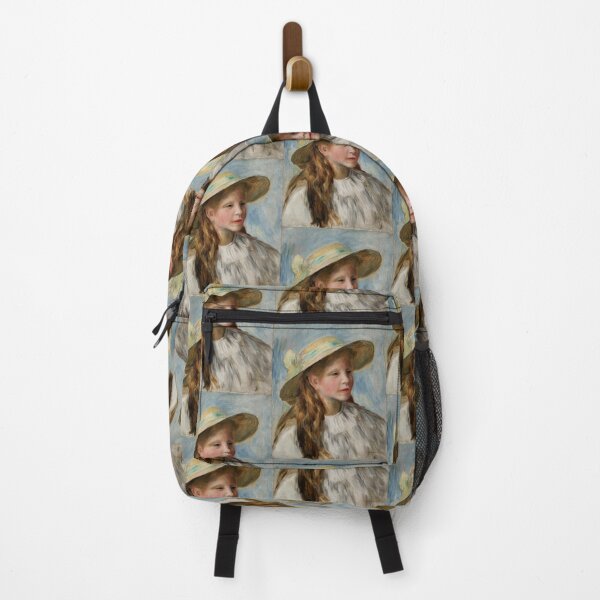Item preview, Little Girl With a Hat by Pierre-Auguste Renoir: Impressionist fine art print designed and sold by artofuniverse.