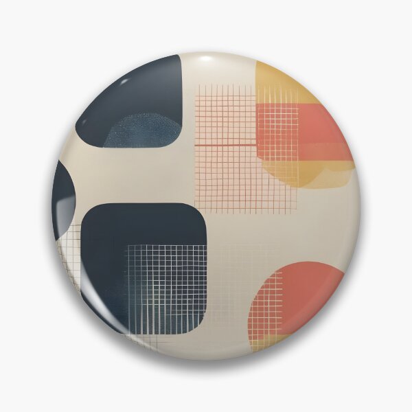 Item preview, Vintage Organic Geometric Abstract Retro Fashion Print designed and sold by NK-Studios .