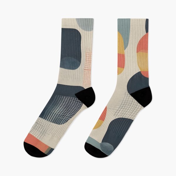 Item preview, Vintage Organic Geometric Abstract Retro Fashion Print designed and sold by NK-Studios .