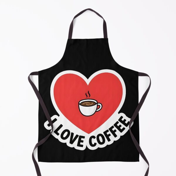 Item preview, I Love Coffee - Big Red Heart with Coffee Cup designed and sold by WowDezign.