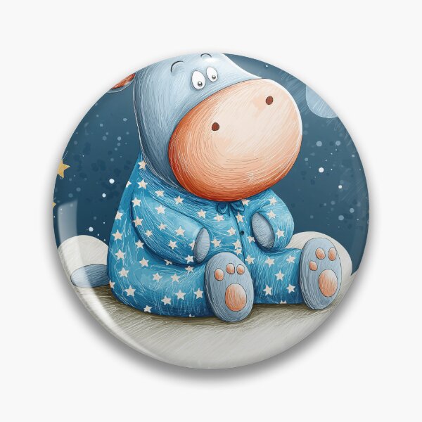 Item preview, Dreaming Hippo Under Starry Moonlight designed and sold by Venon28.