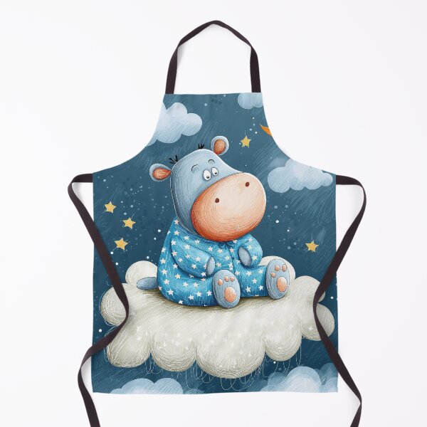 Item preview, Dreaming Hippo Under Starry Moonlight designed and sold by Venon28.