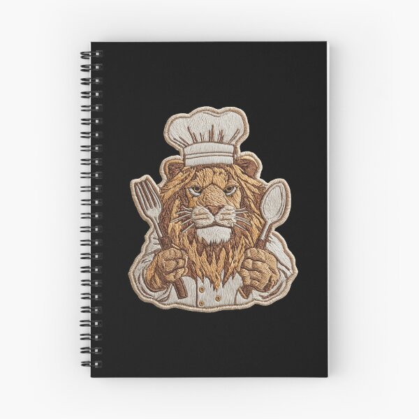 Item preview, Chef Lion Patch Embroidery Fabric Stitched Patch designed and sold by HappyPatchClub.