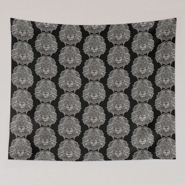 Item preview, Lion Head Patch Embroidery Fabric Stitched Patch designed and sold by HappyPatchClub.