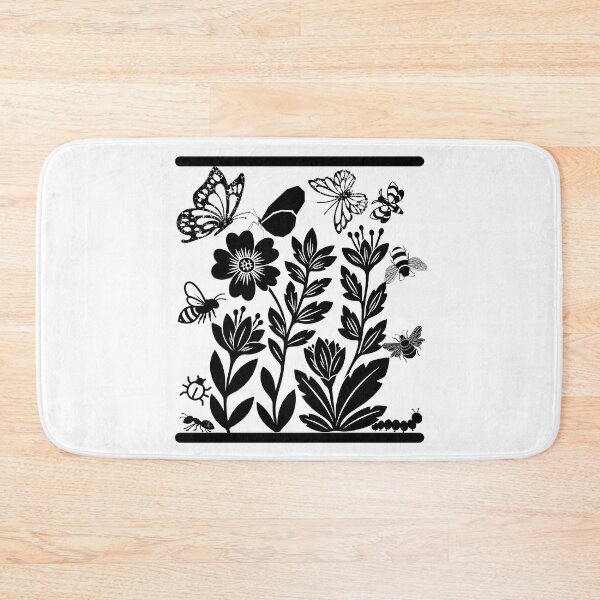 Item preview, The Pollinator’s Sanctuary: Hand-Pressed Woodcut Style Design designed and sold by EarthArtDesigns.