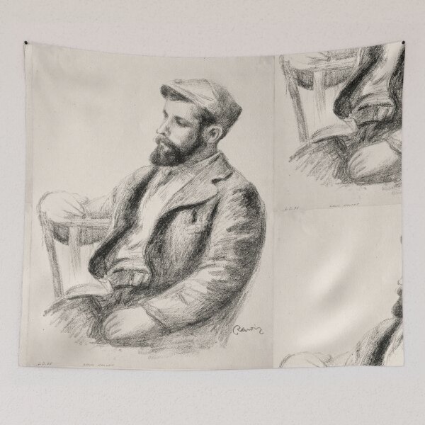 Item preview, Louis Valtat by Pierre-Auguste Renoir: Impressionist Portrait Fine Art Print designed and sold by artofuniverse.