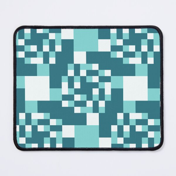 Item preview, Teal geometric seamless repeating pattern designed and sold by SeamlessDsign.
