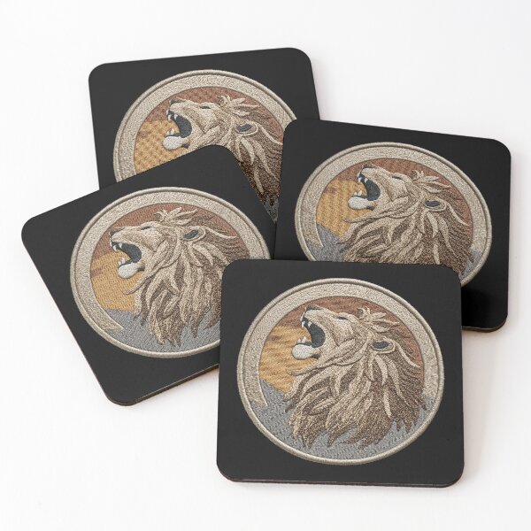 Item preview, Lion Patch Embroidery Fabric Stitched Patch designed and sold by HappyPatchClub.