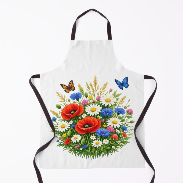 Item preview, Colorful Wildflower Meadow T-Shirt Design – Poppies, Cornflowers & Daisies Spring Motif designed and sold by CoolContent Factory.