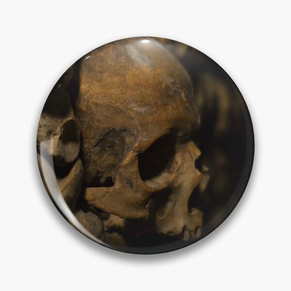 Item preview, Picture of a skull in Paris' catacombs 1/4 designed and sold by Elle Willers.