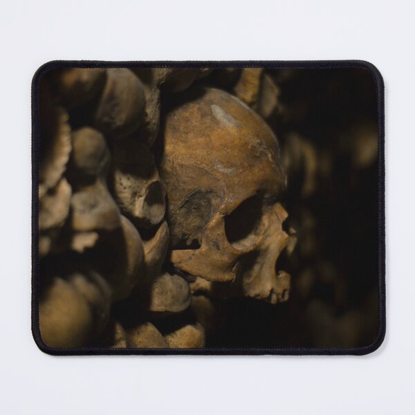 Item preview, Picture of a skull in Paris' catacombs 1/4 designed and sold by Elle Willers.