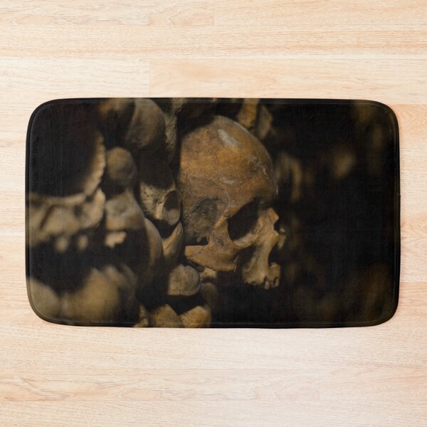 Item preview, Picture of a skull in Paris' catacombs 1/4 designed and sold by Elle Willers.