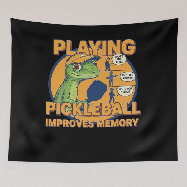 Item preview, Pickleball Playing Improves Memory Funny Player designed and sold by LuminOrb.