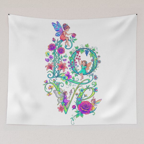 Item preview, The angel and the word love. designed and sold by PP&RAINBOW SHOP.