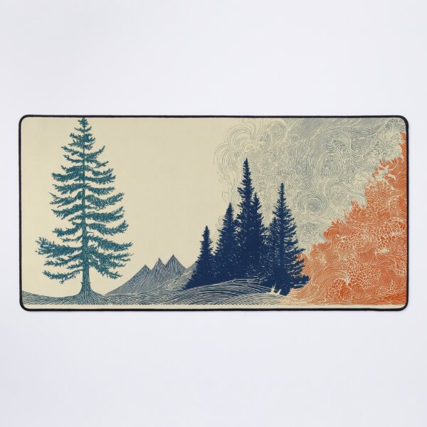 Item preview, Trees and mountains in nature designed and sold by anytka.