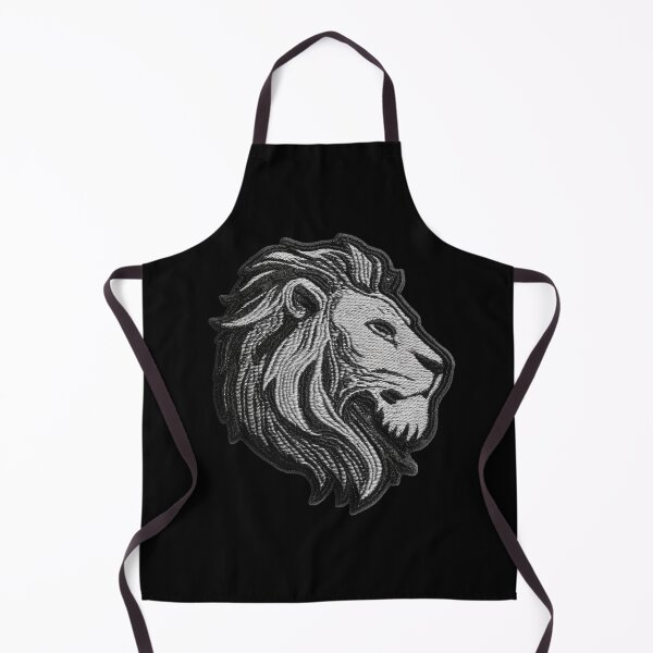 Item preview, Lion Head Patch Embroidery Fabric Stitched Patch designed and sold by HappyPatchClub.