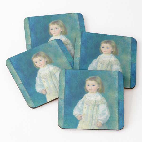 Item preview, Lucie Berard Child in White by Pierre-Auguste Renoir: Impressionist Child Portrait designed and sold by artofuniverse.