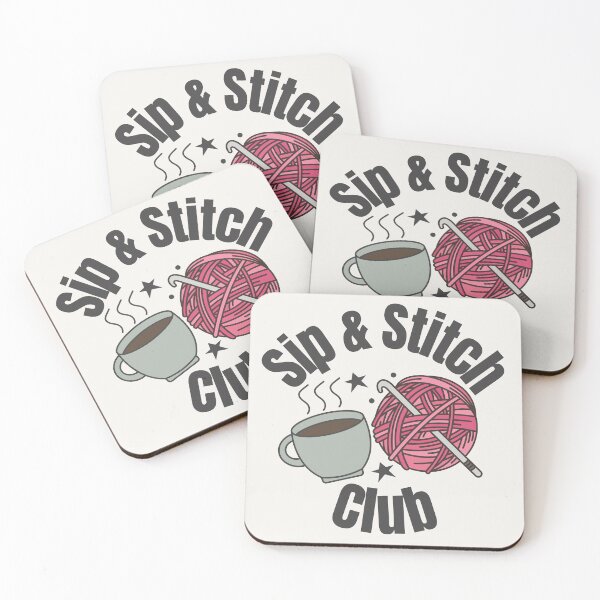 Item preview, Sip & Stitch Club Crochet & Coffee Craft Lover Design designed and sold by SipAndStitchCo.