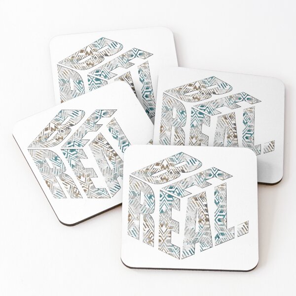 Item preview, Be Real 3D Cube Typography - Geometric Streetwear Art designed and sold by vividthreads99.