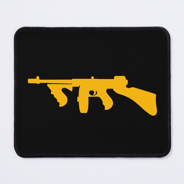 Item preview, Yellow Tommy Gun Silhouette designed and sold by UNK-Fatigues.