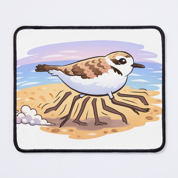 Item preview, Snowy Plover Beach Sprint – Cute Running Shorebird Cartoon designed and sold by Jakkuri.