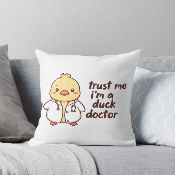 Item preview, Trust Me I'm a Duck Doctor Cute Kawaii Duckling Sticker designed and sold by GozdeSoftChaos.